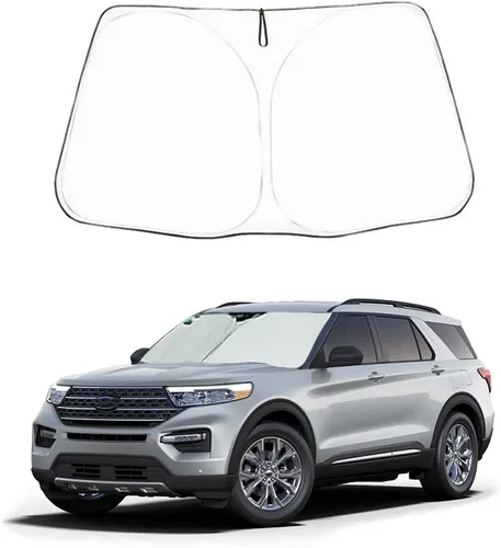 Miniatura 18 de Parasol plegable para parabrisas delantero de automóvil, ajuste personalizado para Ford F-150 F150 2015-2020 Lariat, King Ranch, Platino, XL XLT
