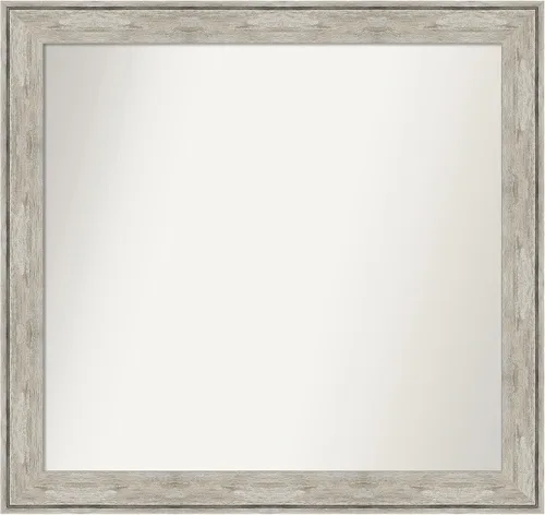 Miniatura 188 de Amanti Art Espejo de baño plateado para sobre fregadero, 28 x 47 pulgadas, espejo rectangular de plata imperial, marco de madera tradicional de gran