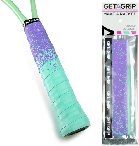 Get A Grip - Grip personalizado para raqueta de tenis - Agarre antideslizante/de secado rápido para tenis - Grip precortado para raqueta de Paint
