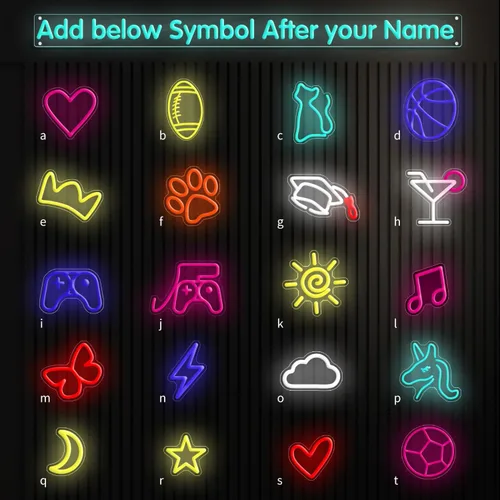 Miniatura 3 de Letreros de neón personalizados, letrero de neón LED personalizable para decoración de pared, letrero de nombre de neón personalizado para regalos
