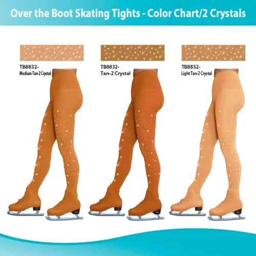 Miniatura 7 de Figure Skating Tan Over The Boot Tights TB8832