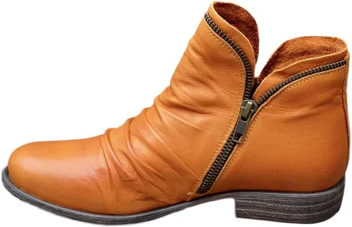 Botas para mujer talla 7 12 colores sólidos botas de moda para mujer zapatos cortos retro casual cremallera botas mujer botas mujer mujer botas