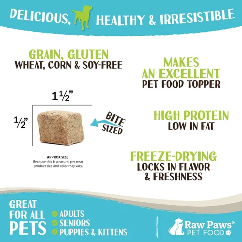 Miniatura 3 de Raw Paws Golosinas liofilizadas de hígado de pollo para perros y gatos, 4 onzas, fabricadas en Estados Unidos, golosinas para el hígado para perros