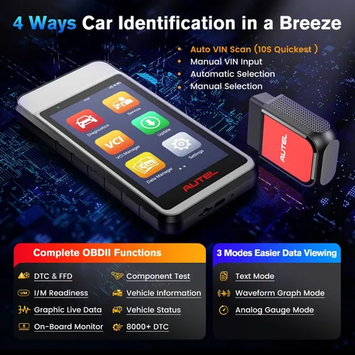 Miniatura 8 de Autel Escáner MaxiDiag MD906 PRO, 2026 MD906PRO OBD2 Herramienta de diagnóstico automotriz para sistema completo Igual que MD909 PRO, versión Lite.
