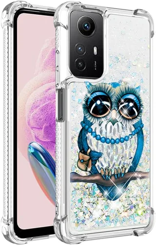 Miniatura 8 de Funda delgada para Redmi Note 12s 4G, efecto de arena movediza líquida con purpurina, silicona suave TPU a la moda, funda con cuatro esquinas