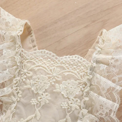 Miniatura 6 de IDOPIP Conjunto de ropa de 1er cumpleaños para niñas con estampado floral, estilo bohemio, con encaje, tutú y diadema de princesa