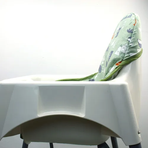 Miniatura 4 de ZARPMA Fundas de asiento de algodón para silla alta IKEA Antilop, superficie de algodón y acolchado, diseño de bosque plegable para silla de bebé