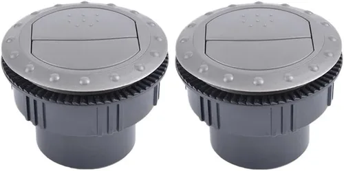 Miniatura 2 de Rejilla de ventilación de aire para salpicadero, 2 unidades, 2.362 in, salida de aire, acondicionamiento, deflector, techo lateral para coche, RV