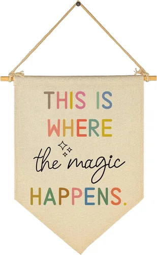Miniatura 38 de Home Sweet Homeschool - Arte de pared inspirador para sala de lectura, decoración de bandera positiva para el hogar, estudio, sala de aprendizaje