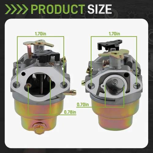 Miniatura 4 de Carburador 16100-Z0L-003 compatible con Troy-bilt 24BF572B711, LS27, LS275, 24AF572B063, divisor de troncos de 27 toneladas compatible con Honda
