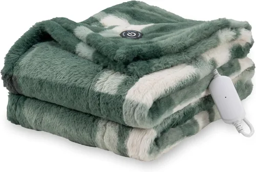 Miniatura 10 de Manta eléctrica Berkshire Blanket: manta térmica reversible de Grace Fur a Loftmink con 4 niveles de calor, manta eléctrica de calentamiento rápido