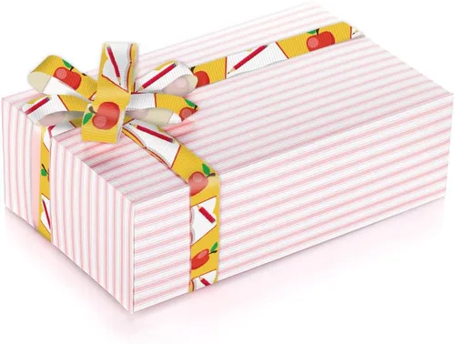 Miniatura 5 de 4 rollos de cinta de 20 yardas de vuelta a la escuela para manualidades, lazos de corona, cintas para profesores, regalo de agradecimiento al