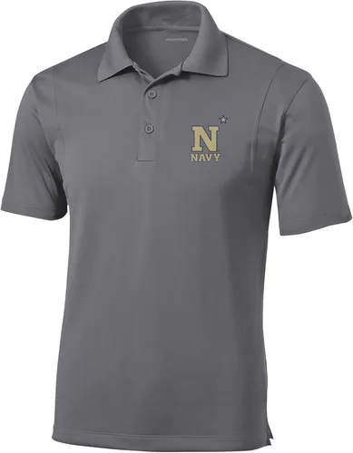 Miniatura 133 de Polo atlético de micro piqué NCAA para hombre Prime con cuello propio