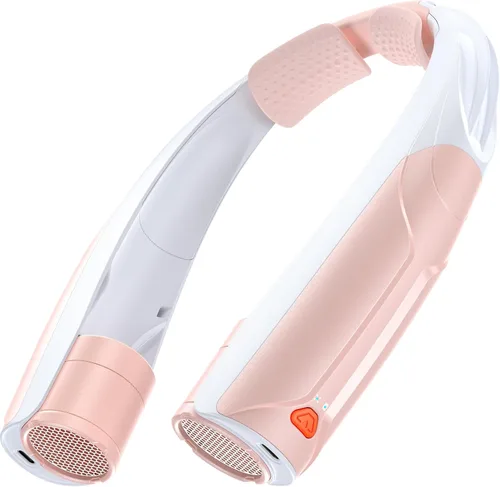 Miniatura 11 de AaoLin Ventilador de cuello portátil con batería de 6000 mAh, USB-C recargable, ventilador personal negro manos libres 6 velocidades, 6-20 horas