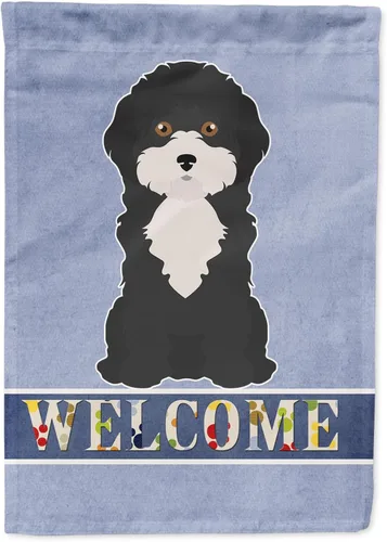 Miniatura 138 de Caroline's Treasures CK3647CHF - Bandera de bienvenida con diseño de bulldog francés, manga grande, para porche, para colgar en la pared, poliéster