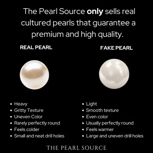 Miniatura 7 de The Pearl Source 14K Gold 6.5-7.0mm AAAA Quality Round White Freshwater Cultured Pearl Necklace for Women in 16"-36" Lengths