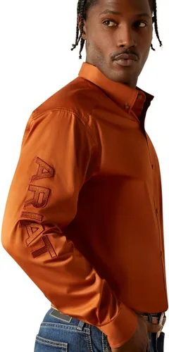 Miniatura 62 de Ariat Camisa de sarga con logotipo del equipo para hombre