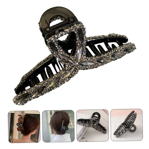 Miniatura 3 de FOMIYES 1 horquilla de metal para el cabello, pinzas para el pelo de plátano, pinzas para el pelo de tortuga, pinzas de pelo de metal para mujeres