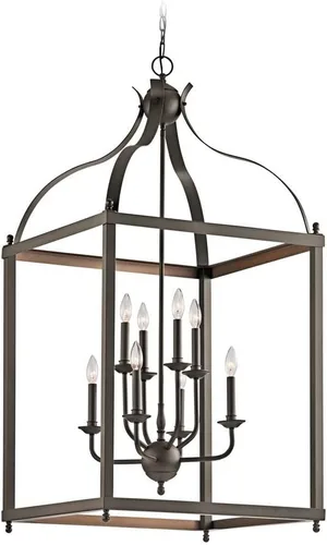 Miniatura 9 de KICHLER Larkin - Colgante de 2 luces de 14.75" en níquel cepillado