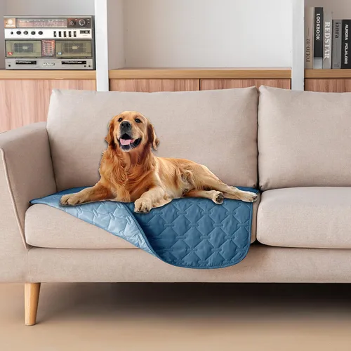 Miniatura 120 de gogobunny Manta 100% Impermeable de Doble Cara para Perros, Cubierta Suave para Cama de Mascotas, Reversible, Protege Muebles, Sillón, Sofá, Coche