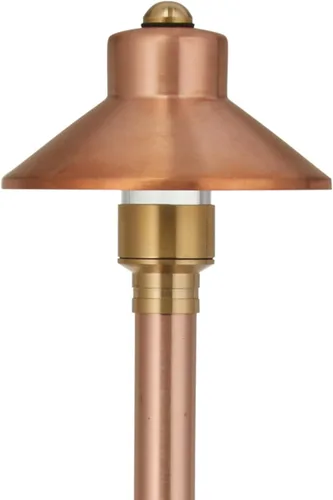 Miniatura 7 de VOLT Sombrero plano 12V latón mini luz de camino (pantalla de 5 pulgadas, 15 pulgadas de alto)