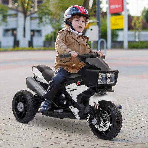 Miniatura 2 de Aosom Motocicleta para niños de 6V, juguete de montar para niños pequeños, batería de alta tracción, mini moto eléctrica con interruptor