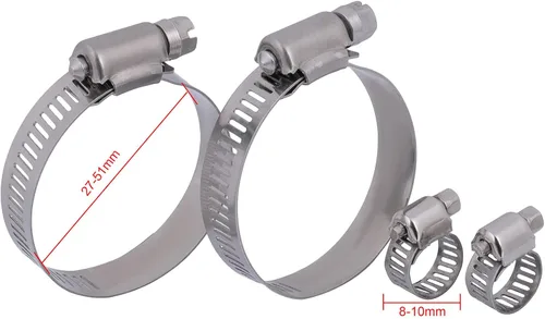 Miniatura 7 de SCITOO 2443 PA16/AT Radiador x 1+ abrazadera de manguera de 8MM-10MM x 2 30MM-50MM *2 Fit 2002-2006 para Honda para CR-V 2.4L 2003-2006 para Honda