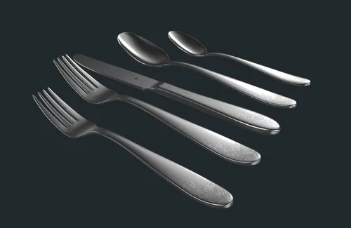 Miniatura 2 de Danialli Juego de Cubiertos Moderno, Cubertería de Acero Inoxidable 18/10, Acabado Espejo, Apto para Lavavajillas, Elegantes Cubiertos para el Hogar
