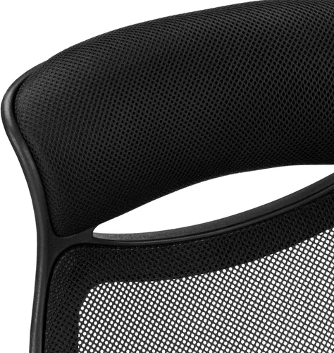 Miniatura 8 de Monarch Specialties 7268, altura ajustable, giratoria, ergonómica, reposabrazos, escritorio para computadora, trabajo, metal, negro, contemporáneo