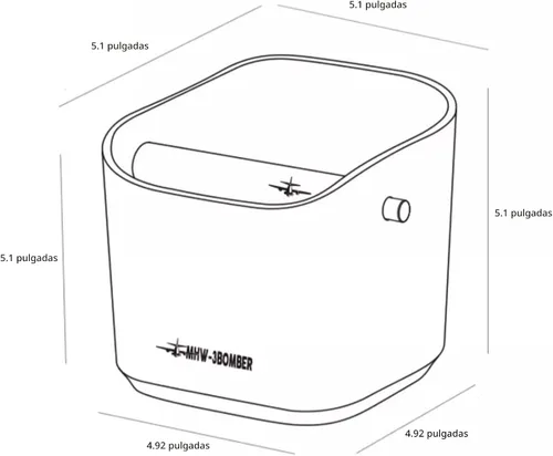 Miniatura 7 de MHW-3BOMBER Cajón para posos de café espresso, 1.2L (15 tazas) Cajón de café con barra extraíble y almohadillas antideslizantes para posos