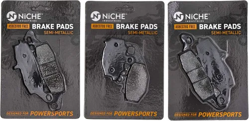 Miniatura 10 de NICHE Juego de pastillas de freno para Kawasaki Ninja 650R Z750S ER-6N Versys 650 43082-0010 Delantero trasero Orgánico