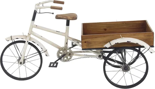 Miniatura 10 de Deco 79 68767 pie metálico para bicicleta, 36 x 26 pulgadas Gris