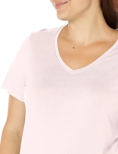 Miniatura 3 de HUE Camiseta de pijama de manga corta con cuello en V para mujer