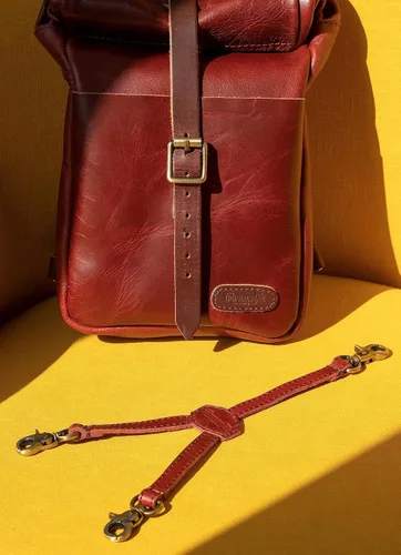 Miniatura 5 de Trip Machine Company Leather Mini Pannier - Vintage Tan
