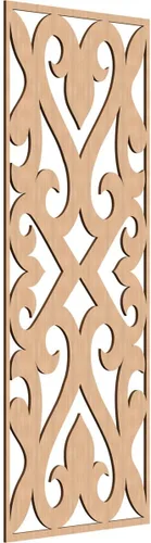 Miniatura 66 de Keene Paneles de pared decorativos de madera con calado, 9 3/8 pulgadas de ancho x 24 3/8 pulgadas de alto x 1/4 de alto, roble rojo rojo (Red Oak)