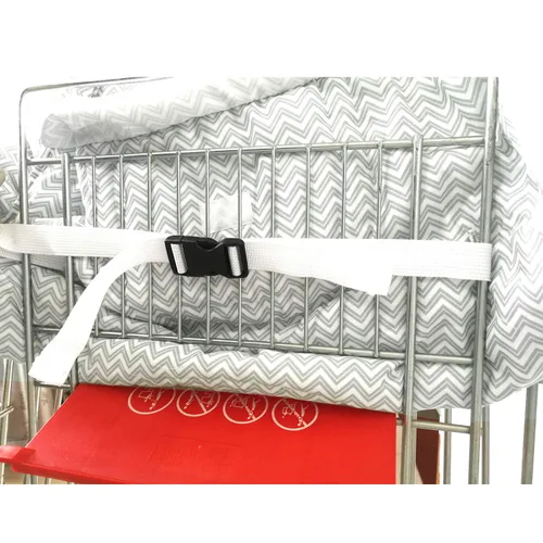 Miniatura 4 de Funda prémium para carrito de compras y funda para silla alta, fácil instalación, sistema de arnés, amortiguación suave y cómoda, tamaño universal