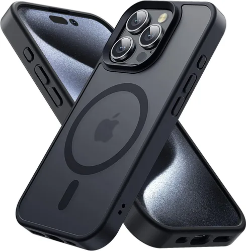 Miniatura 27 de Funda magnética diseñada para iPhone 11 Pro Max, [probada en caídas de grado militar] [compatible con MagSafe] Funda protectora delgada translúcida