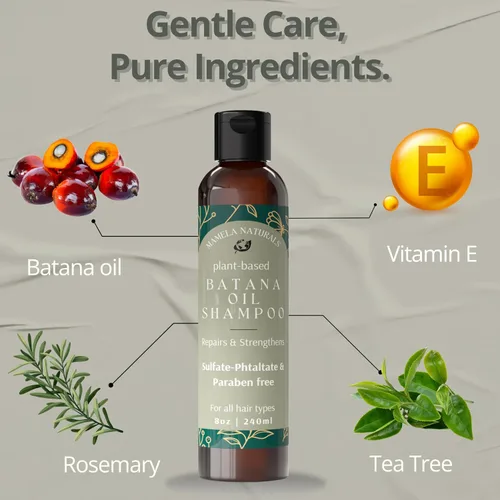 Miniatura 3 de Batana Oil for Hair Growth Shampoo con romero – Champú de aceite de batana sin sulfatos ni parabenos – Champú nutritivo y rejuvenecedor