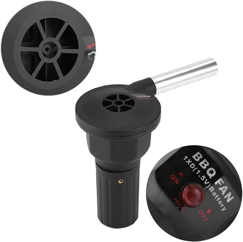 Miniatura 3 de Dioche Air Blower, Electric Portable Fire Blower Grill Fire Starter Flame Exciter, Campfire Cooking Tools For Bbq Picnic Outdoor Camping Hiking