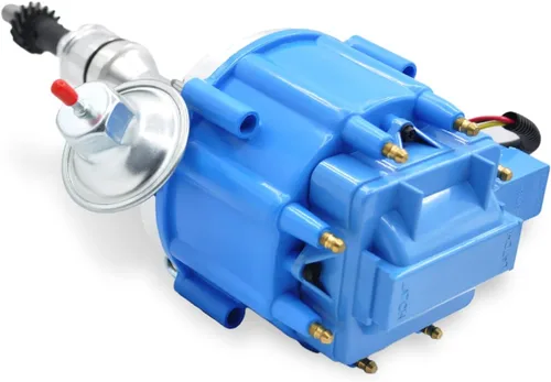 Miniatura 3 de MAS Distribuidor HEI completo bobina 65K 7500 RPM compatible con bloque pequeño Ford SBF 5.8 L 351W Windsor 8 cilindros un cable instalación tapa