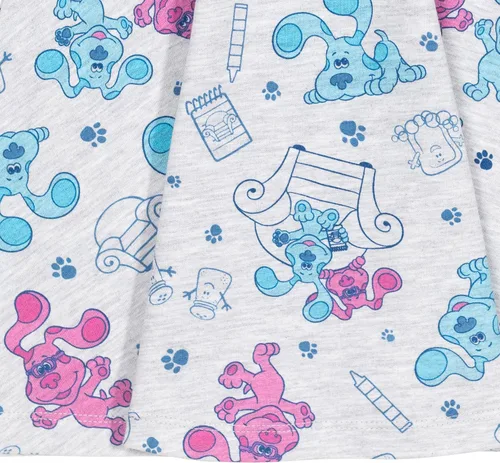 Miniatura 5 de Nickelodeon Blue's Clues - Vestido de manga corta para niñas con color gris claro