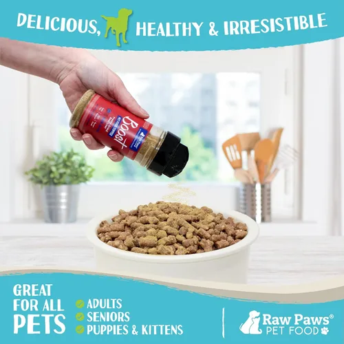 Miniatura 3 de Raw Paws Boost Pet Food Topper de hígado de res liofilizado, 2.8 onzas, fabricado en Estados Unidos, adornos de comida para perros para comedores