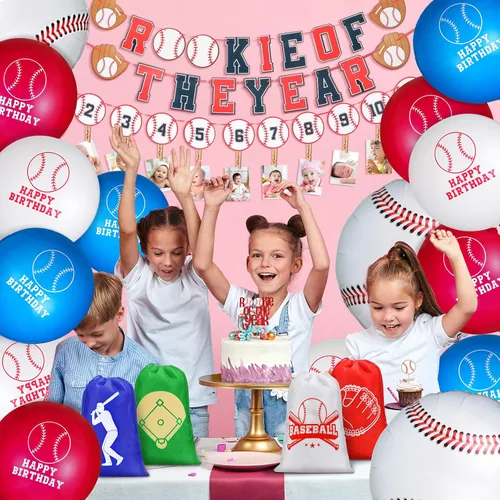 Miniatura 6 de Tondiamo 16 bolsas de béisbol para fiestas de béisbol, bolsa de béisbol con cordón para niños, paquete de golosinas no tejidas para regalo de fiesta