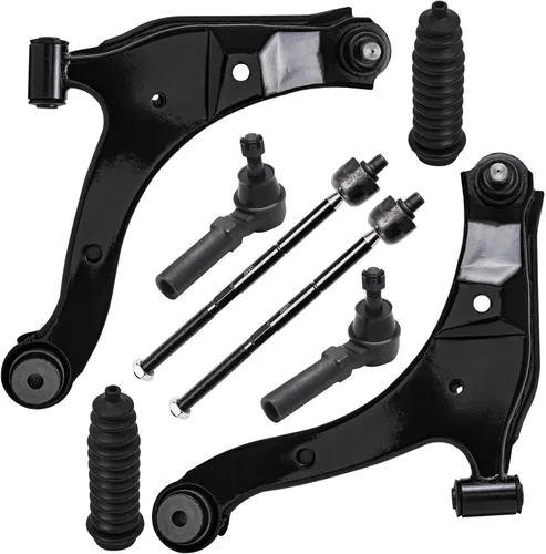 Miniatura 193 de Detroit Axle - Kit de brazos de control de extremo delantero de 8 piezas para Dodge Dakota 00-04, Durango 00-03, 4 brazos de control superior e