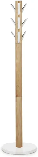 Umbra Perchero Flapper, Colgador de Ropa, Soporte para Paraguas y Organizador de Sombreros, Ideal para Entrada, Blanco Natural