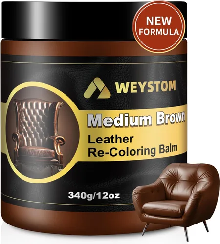 Miniatura 19 de Bálsamo de recoloración de cuero, kit de reparación de cuero beige para muebles, tinte de cuero y pintura para recolorear, restaurar y reparar cuero