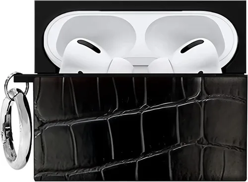 Miniatura 17 de Flaunt Funda cuadrada oficial para AirPods Pro 3 con anillo plateado, compatible con AirPods Pro de 3ª generación, carga inalámbrica, ligera y a