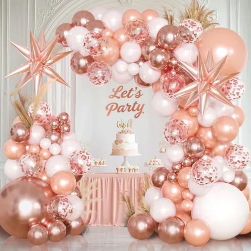 Miniatura 14 de KARLURE Kit de arco de globos negros y dorados, globos de confeti negro y dorado para decoraciones de graduación 2026, graduación, graduación