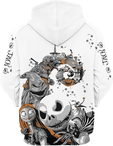 Miniatura 2 de GDKLXL Sudaderas con capucha para hombre y mujer, sudadera con capucha y pantalones de Jack y Sally