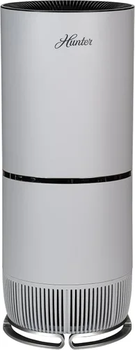 Hunter Fan Company HP670 True HEPA - Purificador de aire para alergias, elimina el polvo, el humo, el moho y el polen, cubre hasta 195 pies Blanco